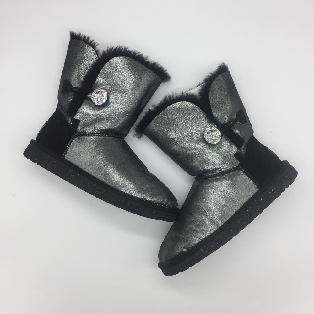 UGG Bailey Button Bling Shimmer 1007424 Size 7